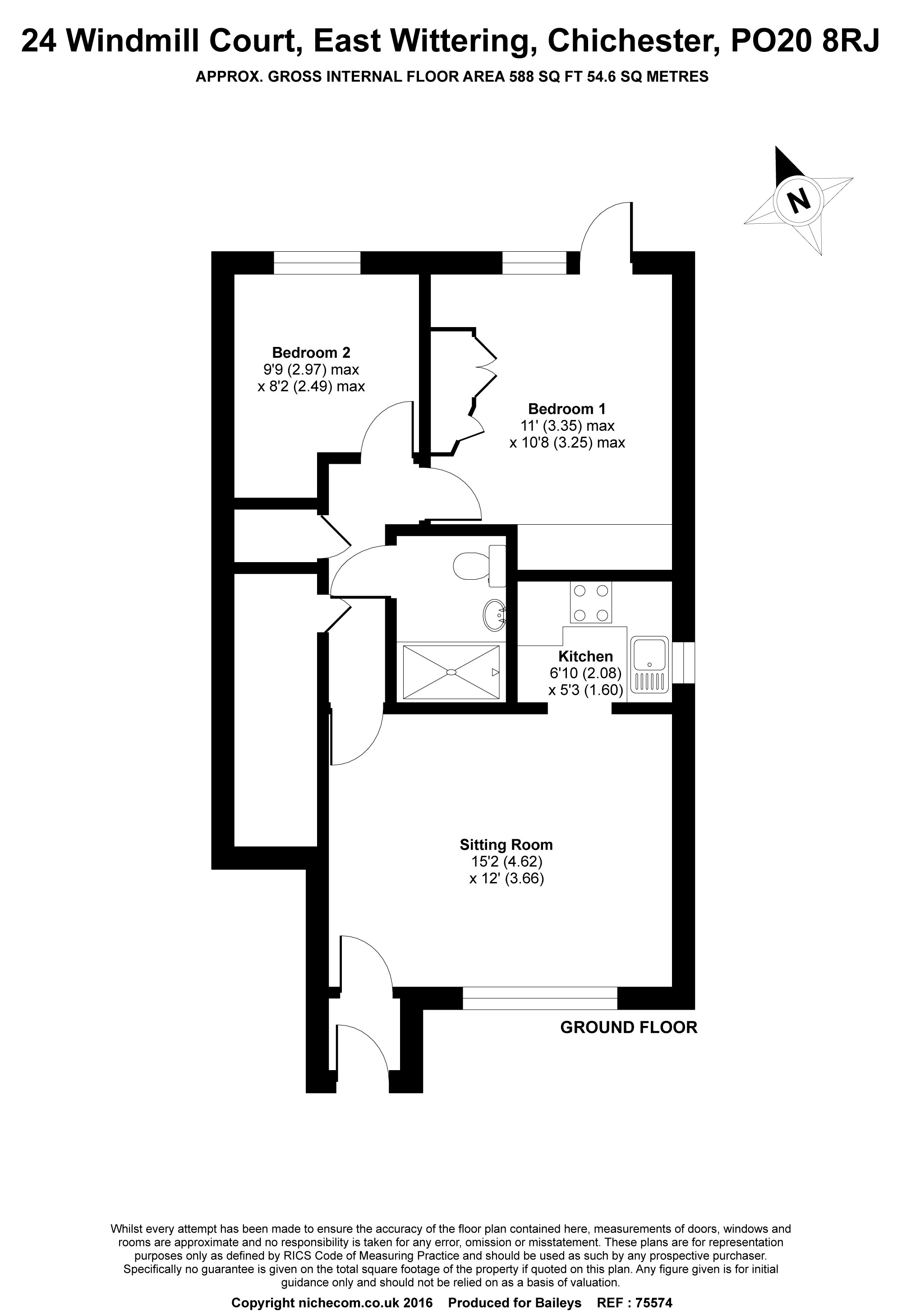 Property for Sale, East Wittering: 24 Windmill Court | Baileys Estate Agent